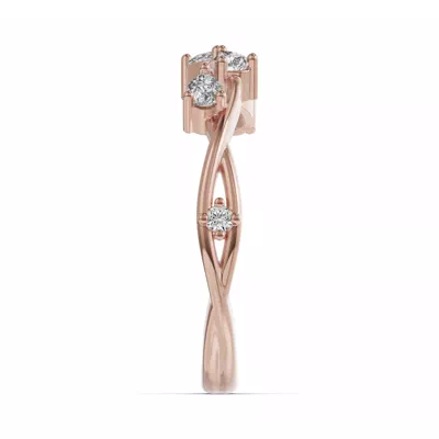 Botanical Twist Diamond Band