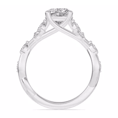 Botanical Twist Engagement Ring
