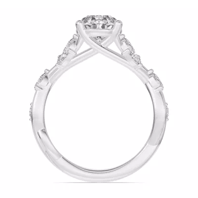 Botanical Twist Engagement Ring