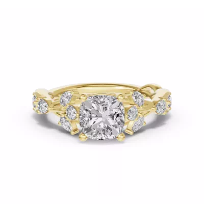 Botanical Twist Engagement Ring