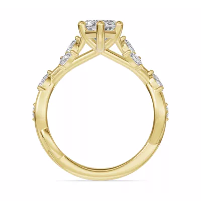 Botanical Twist Engagement Ring