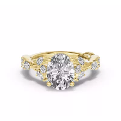 Botanical Twist Engagement Ring
