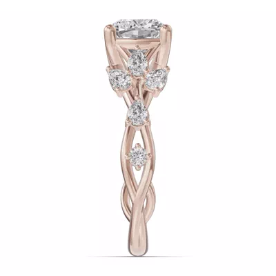 Botanical Twist Engagement Ring