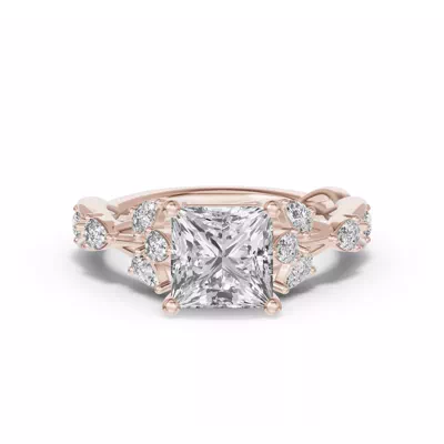 Botanical Twist Engagement Ring
