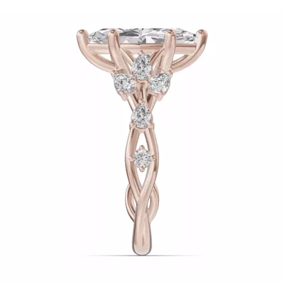 Botanical Twist Engagement Ring