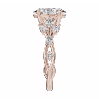 Botanical Twist Engagement Ring