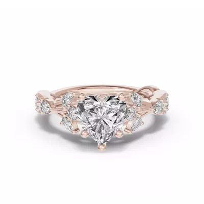 Botanical Twist Engagement Ring
