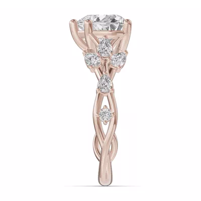 Botanical Twist Engagement Ring