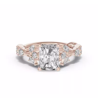 Botanical Twist Engagement Ring