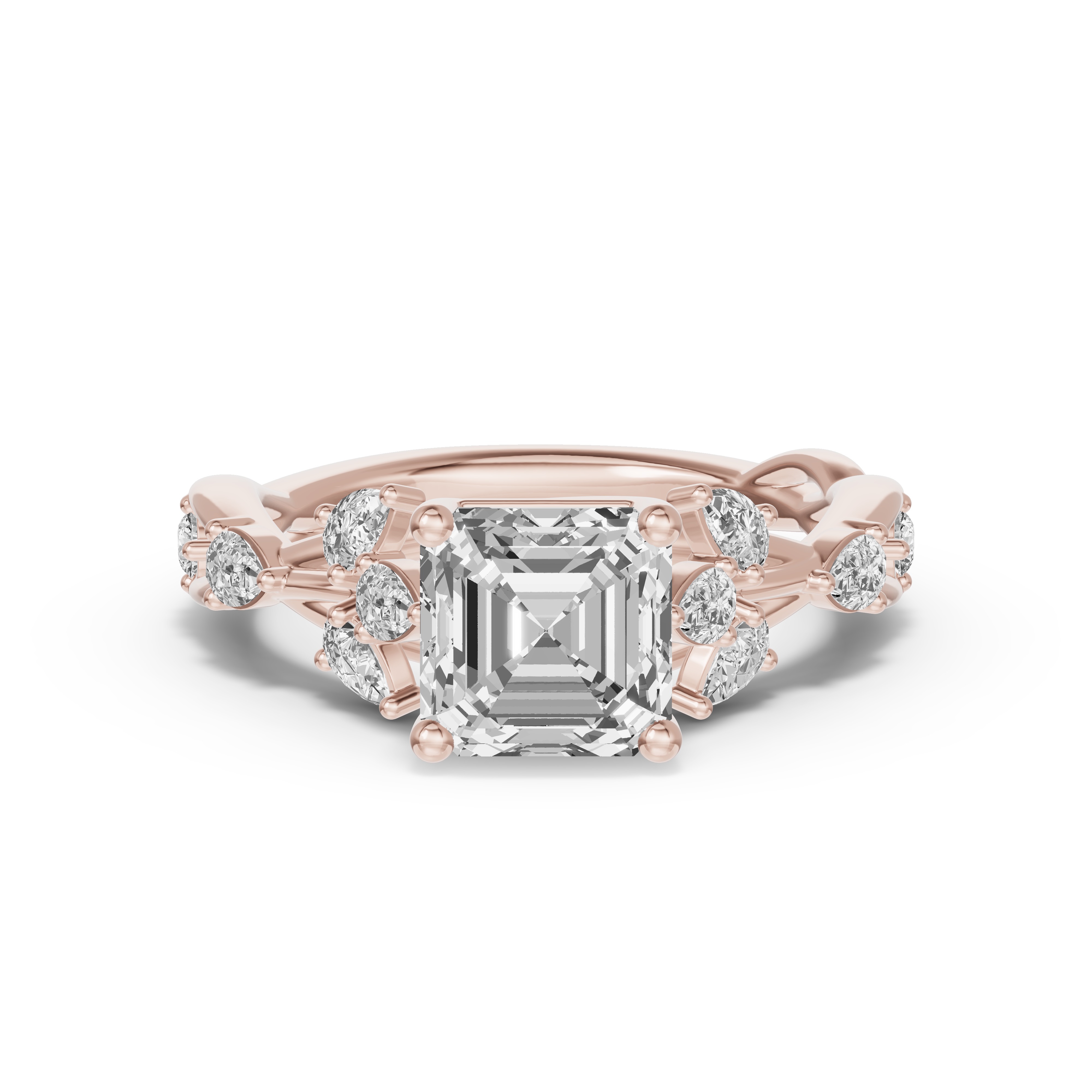 Botanical Twist Engagement Ring