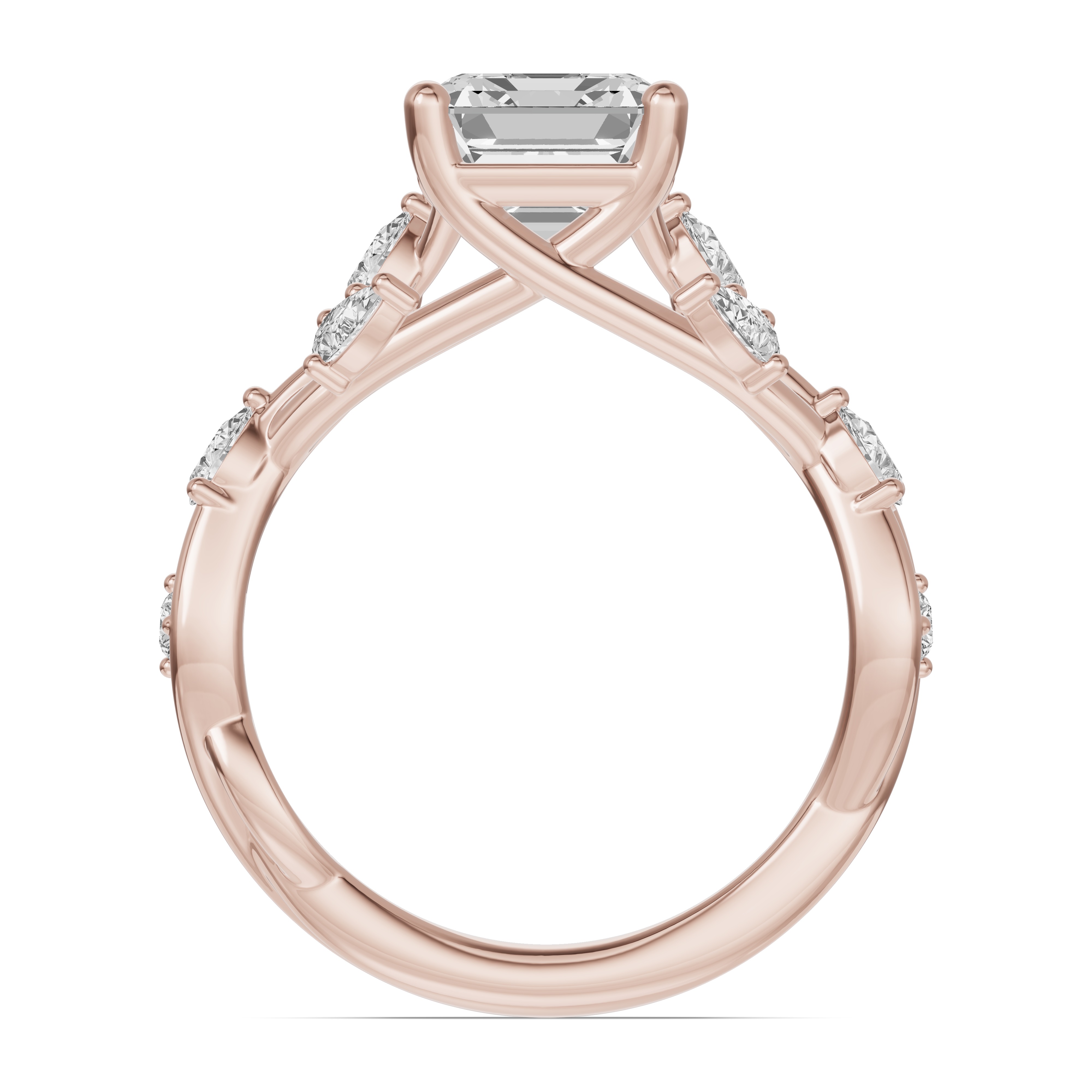 Botanical Twist Engagement Ring