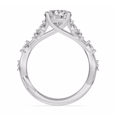 Botanical Twist Engagement Ring