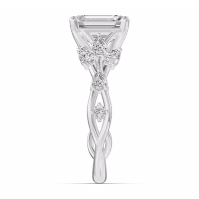 Botanical Twist Engagement Ring