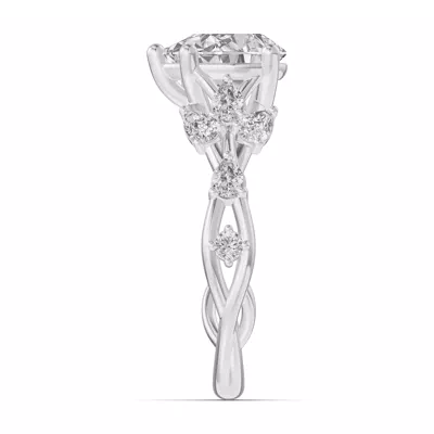 Botanical Twist Engagement Ring