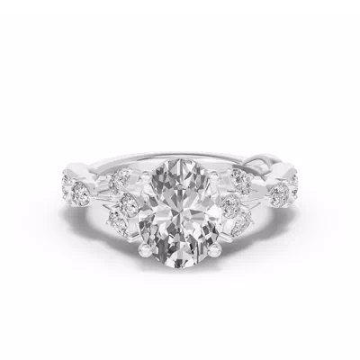 Botanical Twist Engagement Ring
