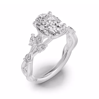 Botanical Twist Engagement Ring