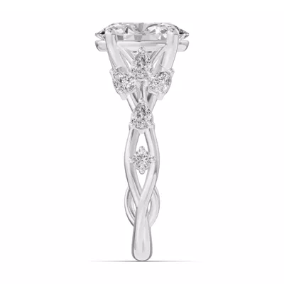 Botanical Twist Engagement Ring