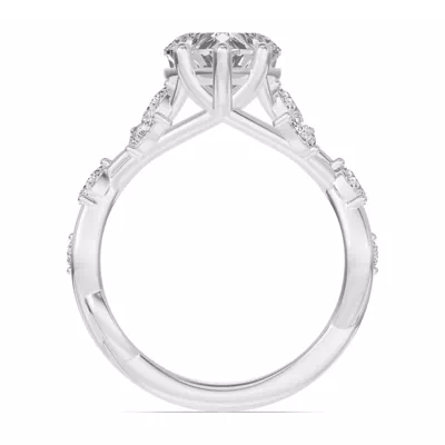 Botanical Twist Engagement Ring