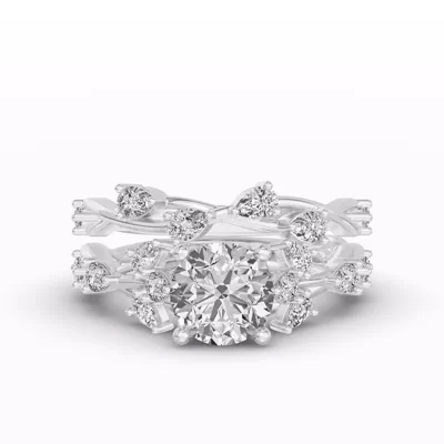Botanical Twist Diamond Band