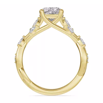 Botanical Twist Engagement Ring
