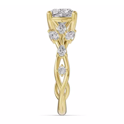 Botanical Twist Engagement Ring