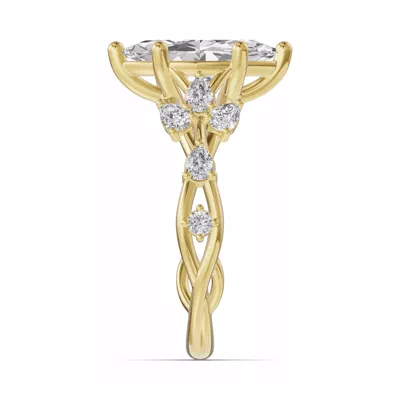 Botanical Twist Engagement Ring