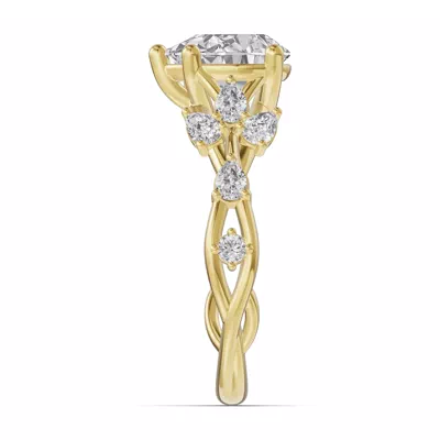 Botanical Twist Engagement Ring