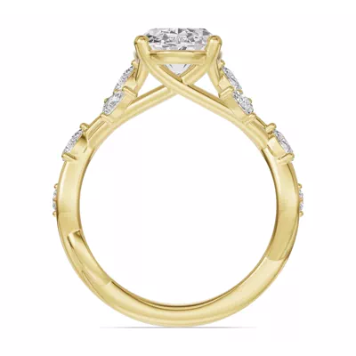 Botanical Twist Engagement Ring