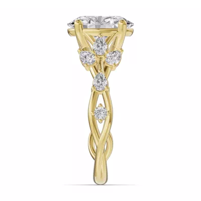 Botanical Twist Engagement Ring