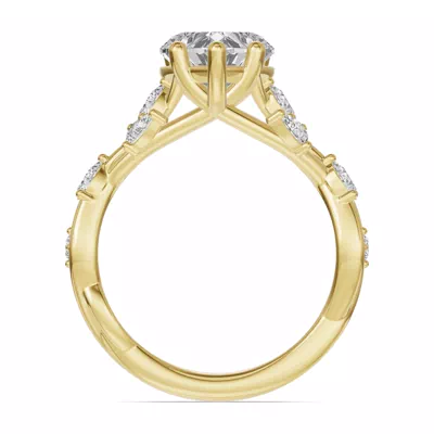 Botanical Twist Engagement Ring