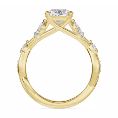 Botanical Twist Engagement Ring