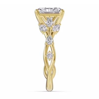 Botanical Twist Engagement Ring