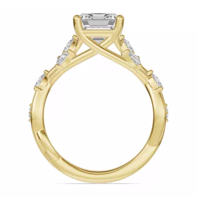 Botanical Twist Engagement Ring