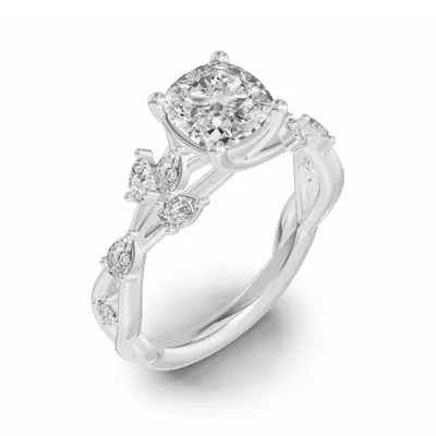 Botanical Twist Engagement Ring