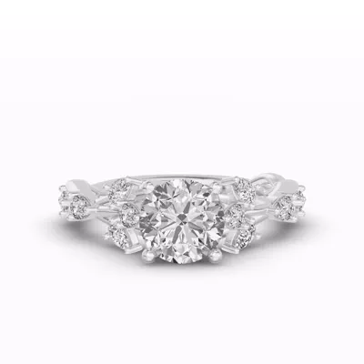 Botanical Twist Engagement Ring