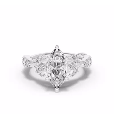 Botanical Twist Engagement Ring