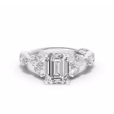 Botanical Twist Engagement Ring