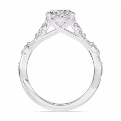 Botanical Twist Engagement Ring