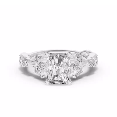 Botanical Twist Engagement Ring