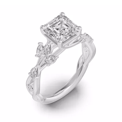 Botanical Twist Engagement Ring