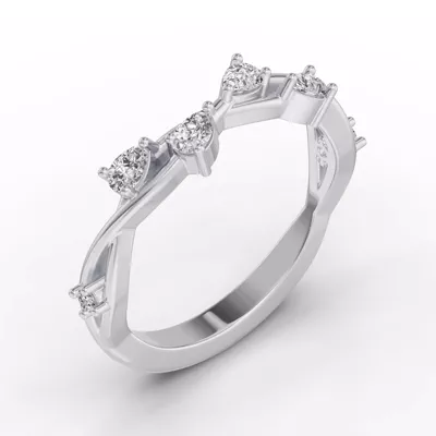 Botanical Twist Diamond Band