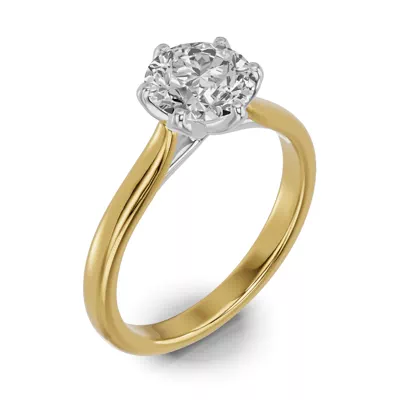 Marigold Tulip Engagement Ring (2mm)