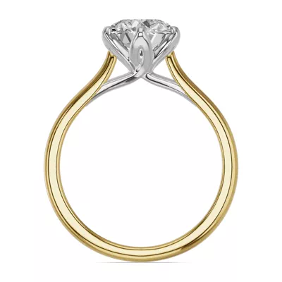 Marigold Tulip Engagement Ring (2mm)