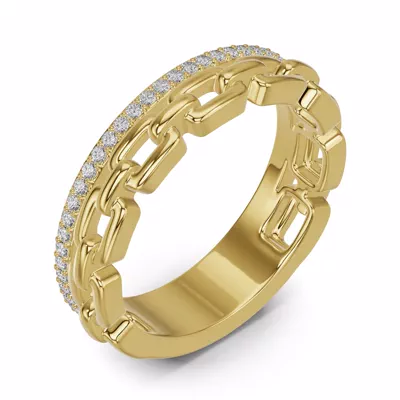 Chain Reaction Pavé Band