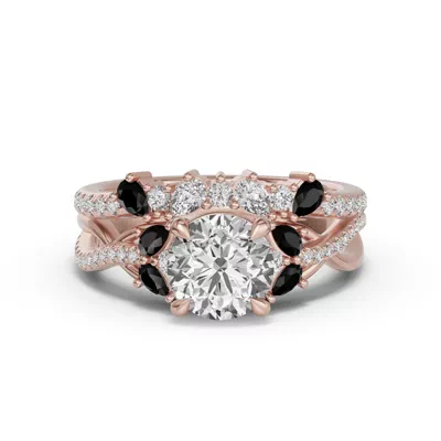 Papillon Pavé Black Diamond Band