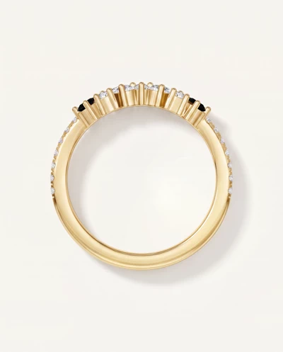 Papillon Pavé Black Diamond Band