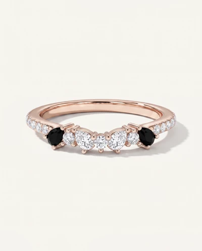 Papillon Pavé Black Diamond Band