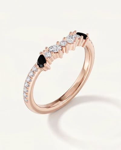 Papillon Pavé Black Diamond Band
