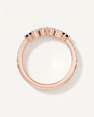 Papillon Pavé Black Diamond Band