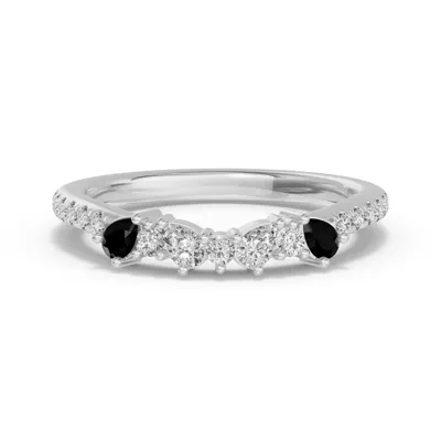 Papillon Pavé Black Diamond Band